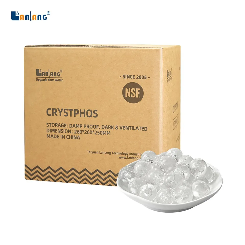 스케일 방지 Crystphos 폴리인산염 구체